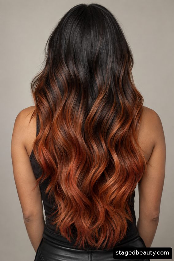 Black and orange hairstyle example 12