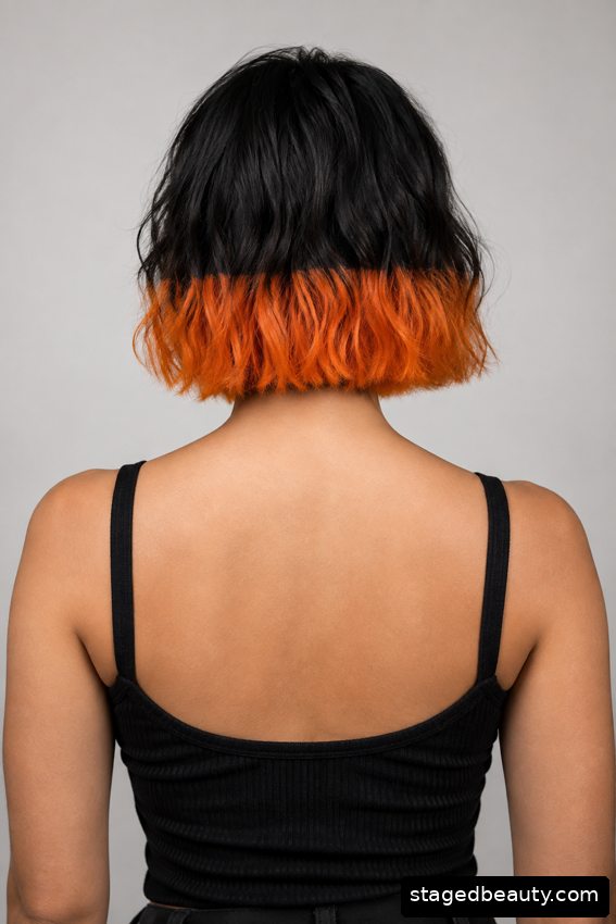 Black and orange hairstyle example 6